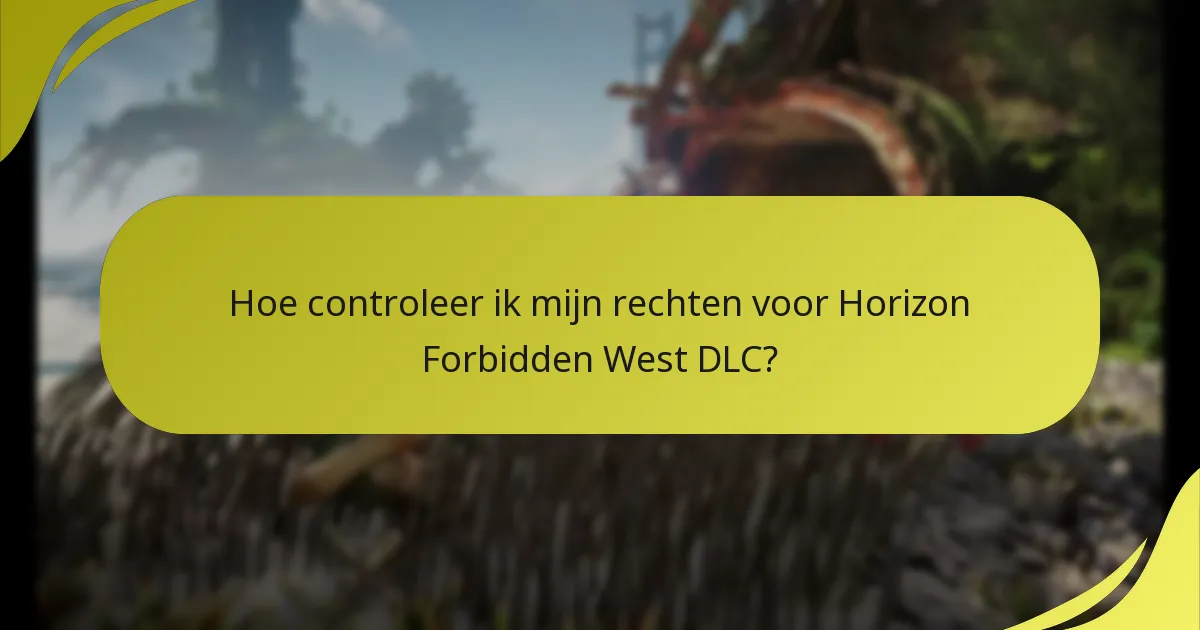Hoe download ik Horizon Forbidden West DLC?