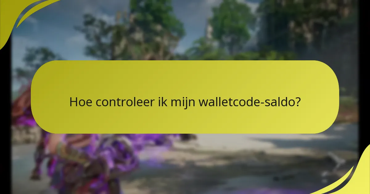 Hoe controleer ik mijn walletcode-saldo?